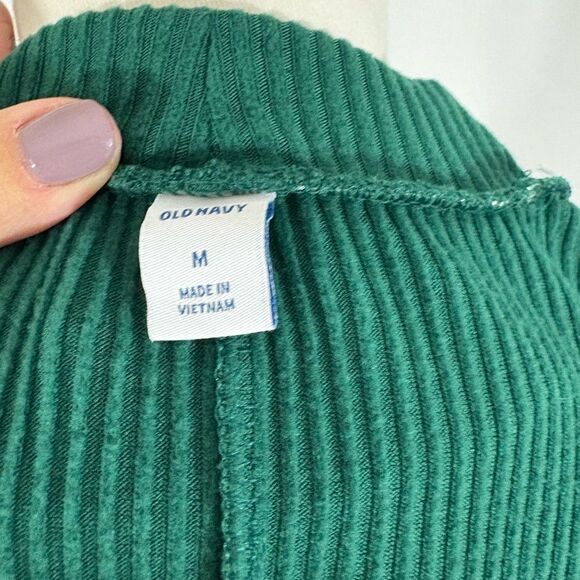 Old Navy Forest Green Ribbed Midi Dress - Picture 5 of 5